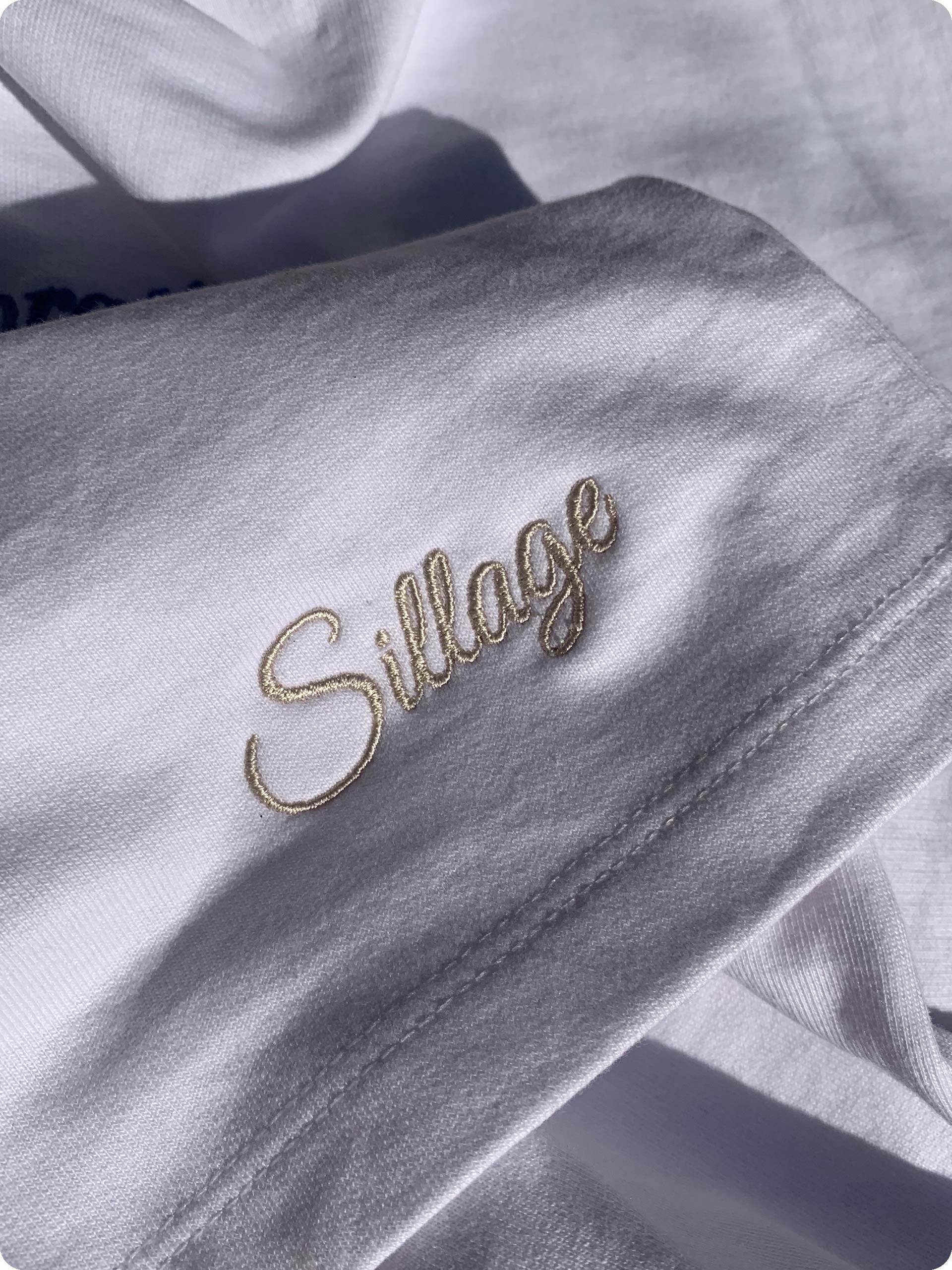 The Golden Twenties Shirt is branded on the bottom right with a Sillage wavy font.